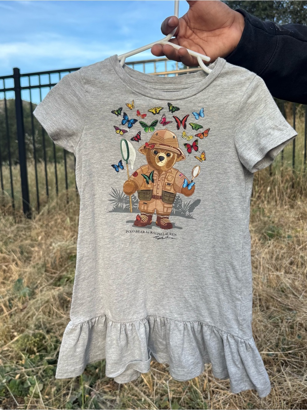 Girls Polo by Ralph Lauren Butterfly Dress Size 4T